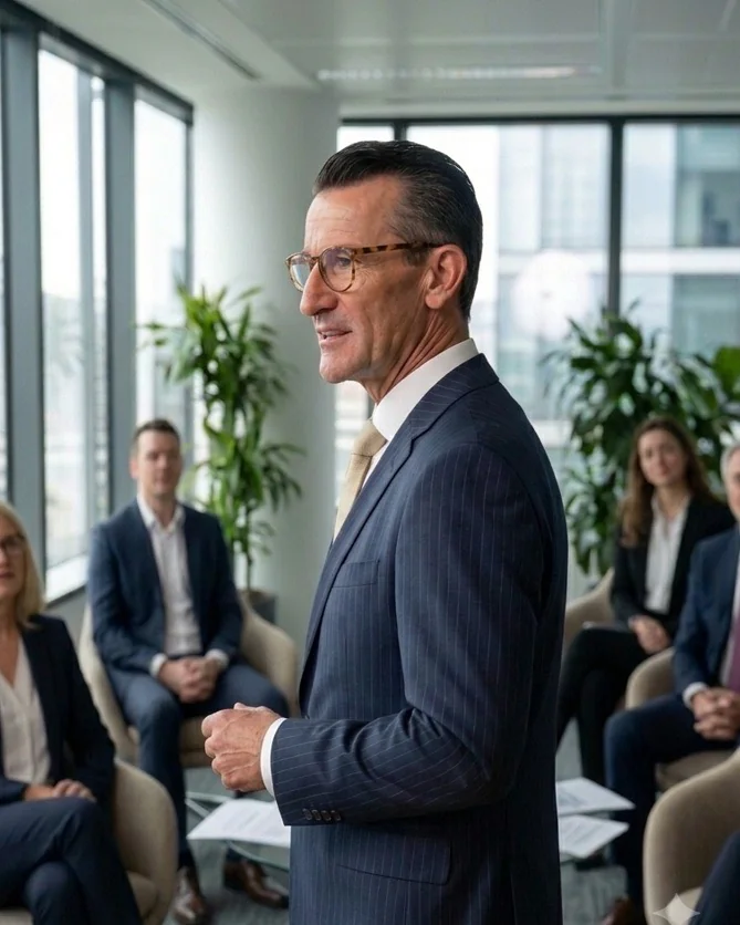 Dr. Andreas Padberg im Vortrag vor Publikum